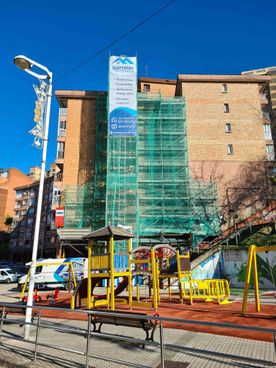fachada en obras